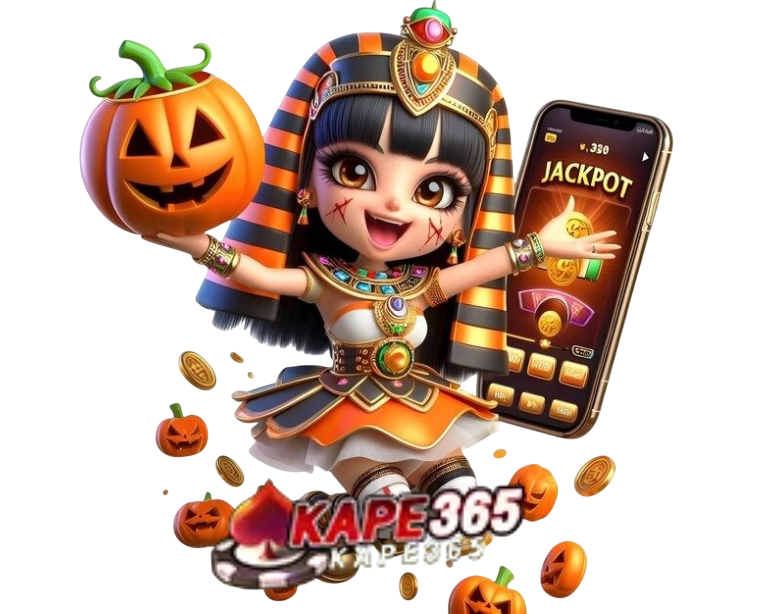 KAPE365 เกมสล็อตออนไลน์ธีมฮาโลวีน ตัวละครการ์ตูนพร้อมมือถือและเหรียญทอง ลุ้นโบนัสใหญ่ เล่นสนุกได้ตลอด 24 ชั่วโมง